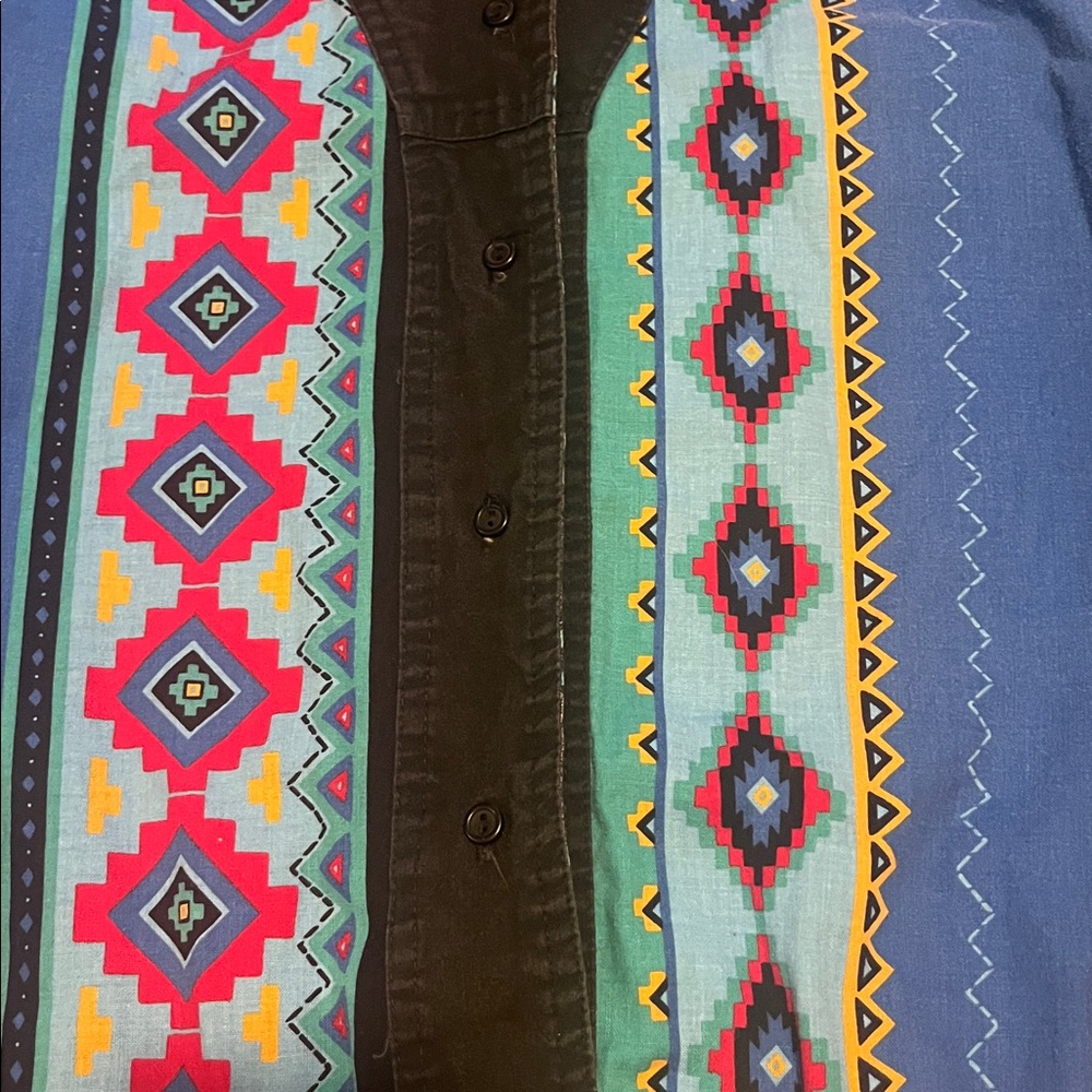 Vintage-Western Collection Patterned Women's Button up